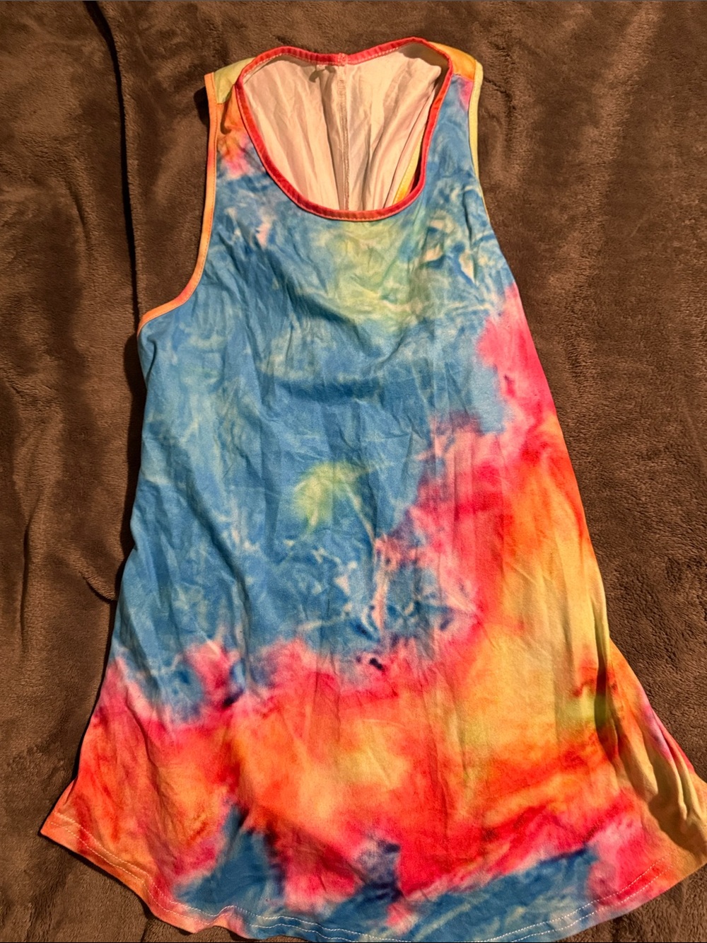 Juniors Tie-Dye Tank Top — Multi-Color